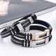 thumbnail image 2 of Guardurnaity De Acero Para Hombres De Moda Punk Artesanía Exquisita Y Brazalete De Estructura Fuerte Brazalete Línea Lisa Ropa, zapatos y accesorios Miscelánea, 2 of 6