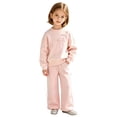 thumbnail image 7 of Angala 2 Piece Outfits For Girls Crew Neck Long Sleeve Bow Detail Sweatshirt With Pants Set Girls Fall Season Wear Clothes, 7 of 7