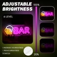 thumbnail image 5 of UPONRAY Bar Neon Sign for Wall Decor Dimmable LED Sign for Home Bar, Neon Beer Sign 5V USB Powered Lights for Tavern Club Pub Man Cave(14.6" x 5.9"), 5 of 6