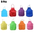 thumbnail image 1 of Kids' Apron Creative Solid Color Non-woven Painting Apron Kids Art Ssmock for Kitchen Classroom, 1 of 8