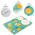 thumbnail image 4 of Kitchen Drying Mat Kitchen Drying Pad 18x24In Drying Dish Mat Dish Drying Mats Kitchen Countertop Multi-Function Drain Drying Mat Pineapple Pattern Cartoon, 4 of 8