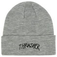 thumbnail image 2 of Gorro tipo beanie Thrasher Sketch gris de acrílico con vuelta, 2 of 2