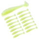 thumbnail image 1 of Señuelo suave de silicona, 15 piezas de señuelos blandos de silicona, aparejos de pesca, señuelos de pesca blandos, construcción robusta, 1 of 8