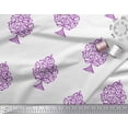 thumbnail image 2 of Soimoi Velvet Fabric Dot,Leaves & Floral Block Print Fabric by Yard 58 Inch Wide, 2 of 3