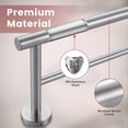 thumbnail image 4 of WOWOW 20 in. Stainless Steel Double Towel Bars for Bathroom, Wall Mount Towel Holder in Brushed Nickel, 4 of 7