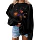 thumbnail image 1 of Heisall Womens Sweatshirts Round Neck Long Sleeve Autumn Winter Casual Pullover Halloween Print Tops, 1 of 4
