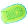 Cozyroom Infant Bath Tub Green Inflatable Foldable Non Slip PVC, 36x22x12in