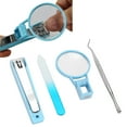 Elderly Portable Nail Grinding Tool Nail Clipper with Magnifying Glass