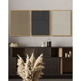 thumbnail image 2 of Drsoum Minimalist Abstract Wall Art Modern Line Decor Geometric Artwork Kitchen Dining Room 11x14in3pcs Natural Framed, 2 of 5