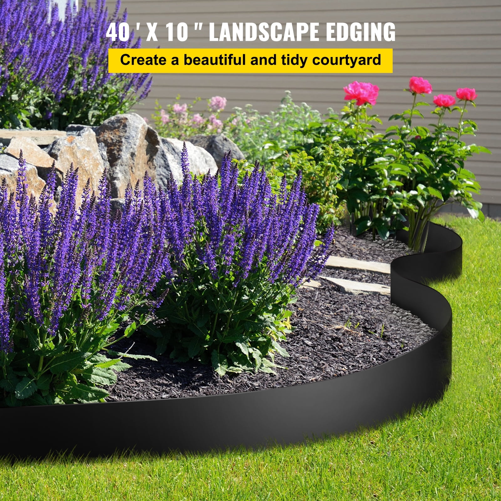 Lasting Beauty® 4' Brown Rubber Curb Landscape Edging Lasting Beauty® 4' Brown Rubber Curb Landscape Edging