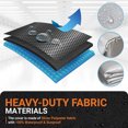 thumbnail image 3 of Fundas para Lavadora y Secadora - Funda para Lavadora de Tela Gruesa para Carga Superior y Carga Frontal - Impermeable y a Prueba de Polvo con Cremallera Suave y Velcro - 29 x 28 x 43 Pulgadas (Negro, 3 of 7