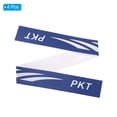 thumbnail image 3 of Unique Bargains 9.8'x0.7' Badminton Racket Head PU Protector Sticker Racquet Guard Tape, Navy Blue 4 Pack, 3 of 6