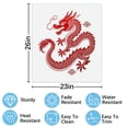 thumbnail image 2 of Red Chinese Dragon Design Dishwasher Magnet Cover Decorative Sticker for Home Cabinet Kitchen 23" x26", 2 of 5
