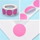 thumbnail image 4 of 3 rollos de etiquetas adhesivas de papel en blanco para regalos, ideales para fiestas, bodas y otras ocasiones especiales. Color rosa. Medidas: 25 mm. 500 unidades por rollo., 4 of 4