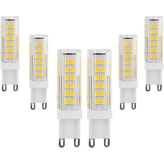 G9 LED 9W COUNTY Bulbs - Warm White 3000K, 850 Lumen, AC 220-240V (Pack of 6) [Energy Class A  ]