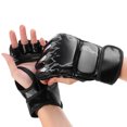 thumbnail image 4 of Gants de Boxe Demi-Doigt, Gants de Kickboxing Protection Poignet Respirant Doux pour Entraînement de Boxe pour Femmes, 4 of 8