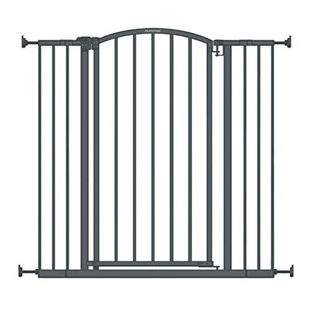 Summer Extra Tall Decor Safety Baby Gate  Gray – 36” Tall  Fits Openings of 28” to 38.25” Wide  20” Wide Door Opening  Baby and Pet Gate