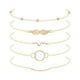 thumbnail image 1 of Pulsera de cuentas Ronda Pulsera Combinación Surtido Pulsera de cinco ángeles en capas pulseras de piezas de ala, 1 of 5
