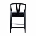 thumbnail image 5 of Wishbone Counter Height Kitchen Bar Stool - Black Finish, 5 of 7