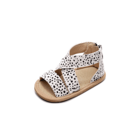 

Fanvereka Newborn Baby Girls Leopard Toddler Soft Sole Outdoor Sandals
