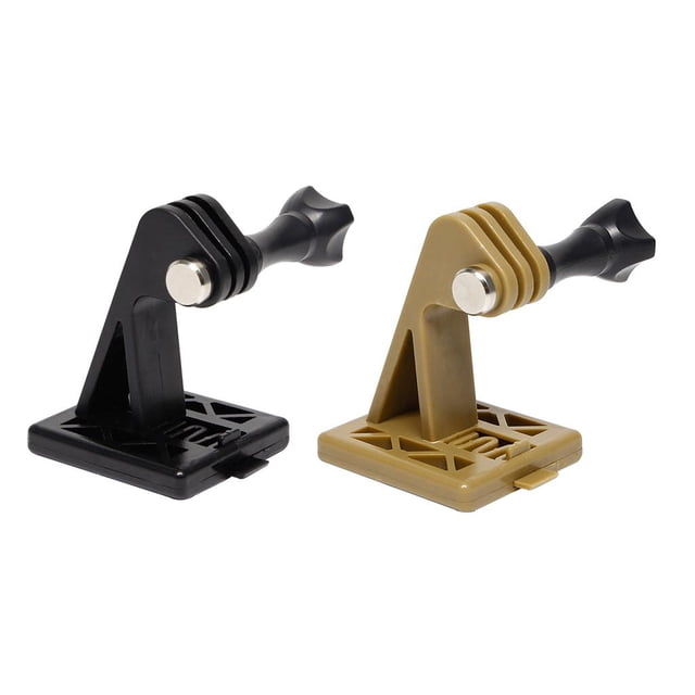 Adaptador de montaje fijo para casco de cámara táctica de 2 piezas para cámara