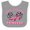 Heather and White, variant on Inktastic Mommy's Racing Princess Pink Race Car Boys or Girls Baby Bib