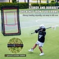 thumbnail image 2 of KFFKFF Lacrosse Rebounder for Backyard, 4x7 Ft Volleyball Bounce Back Net, Pitchback Throwback Baseball Softball Return Training Screen, Adjustable Angle Shooting Practice Training Wall with Target, 2 of 9