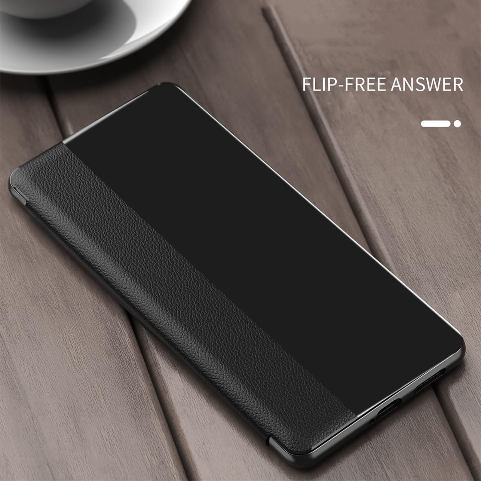 Case For Samsung Galaxy S25 Ultra/S25 Plus/S25, Intelligent Window Phone Shell Magnetic Leather Flip Case Resisting Scratches Cover