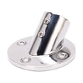 thumbnail image 4 of Accesorios para pasamanos de barco marino de base redonda de 45° de acero inoxidable, accesorios para barandilla de cubierta con brida de 22 mm/0,9 pulgadas, 4 of 8