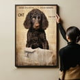 thumbnail image 4 of Irish Water Spaniel Dog Bathroom Decor - Funny Bathroom Decor Wall Art, Dog Bathroom Wall Art and Animal Canvas, Dog Bathroom Canvas, 4 of 4