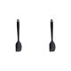 thumbnail image 1 of Naiovety Silicone Spatula Cooking Baking Scraper Heat-Resistant Cake Non-stick Tool Bending Batter Scrapers Spoon Mixing Tools Negro 2piezas, 1 of 6