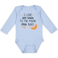 thumbnail image 3 of Inktastic I Love My Yaya to the Moon and Back Boys or Girls Long Sleeve Baby Bodysuit, 3 of 5
