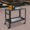 thumbnail image 4 of Welding Table Welding Cart 36×18inch, Industrial Carbon Steel Welding Table 1200 lbs Load Capacity, Freestanding Welding Cart, 7pcs 5/8inch Hooks on Top, 4 Wheels with Brakes, 4 of 9