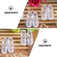 thumbnail image 3 of 60 pares de zapatillas de cristal transparentes decoraciones de escritorio delicadas exquisitas mini zapatos accesorio para el hogar, 3 of 4