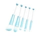 thumbnail image 1 of Juego de 5 brochas de maquillaje con cuentas para corrector profesional y contorno DIY Azul, 1 of 9