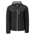 thumbnail image 2 of Men's-Cutter & Buck  Black Arkansas Razorbacks Rainier Eco PrimaLoft Hooded Full-Zip Jacket, 2 of 3