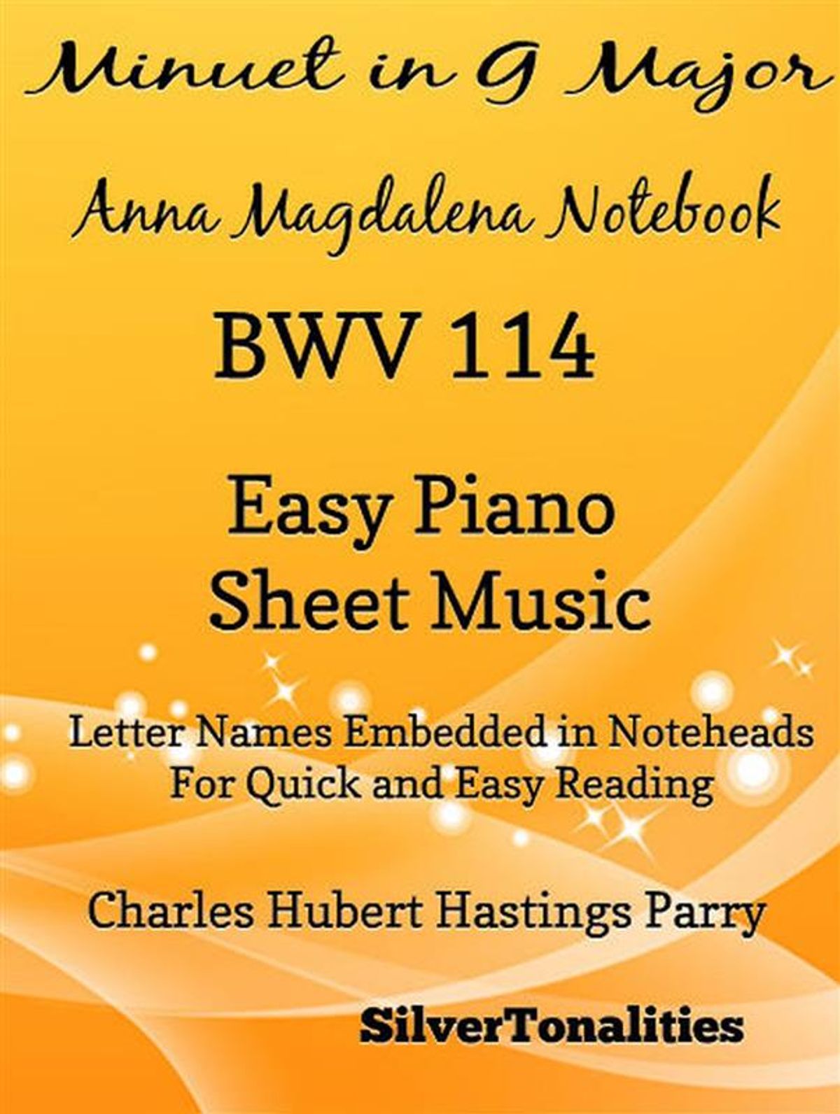 Minuet In G Major Bwv 114 Anna Magdalena Beginner Piano Sheet Music Ebook Walmart Com Walmart Com