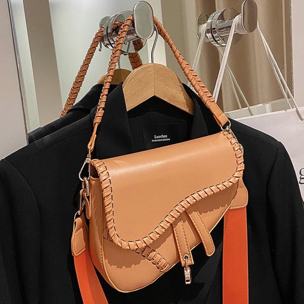 La cartera elegante del cuero de la PU empaqueta los bolsos de viaje del bolso de hombro de la silla de montar de las mujeres de dos correas