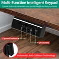 thumbnail image 3 of PayLessHere 48 Adjustable Height Standing Desk Computer Desk with Large Space and Headphone Holder Office Desk with Electric Lifting and 2 Memory Function for Office Meeting Room,Brown, 3 of 7