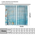 thumbnail image 3 of Beach Shell Curtains Shell Starfish Modern Style White Print Curtains for Living Room Bedroom Boys Girls Bedroom Decorative Privacy Curtains 84x84 Inch, 3 of 6