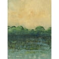 thumbnail image 2 of Holland, Julie 19x24 Gold Ornate Wood Framed with Double Matting Museum Art Print Titled - Viridian Marsh I, 2 of 4