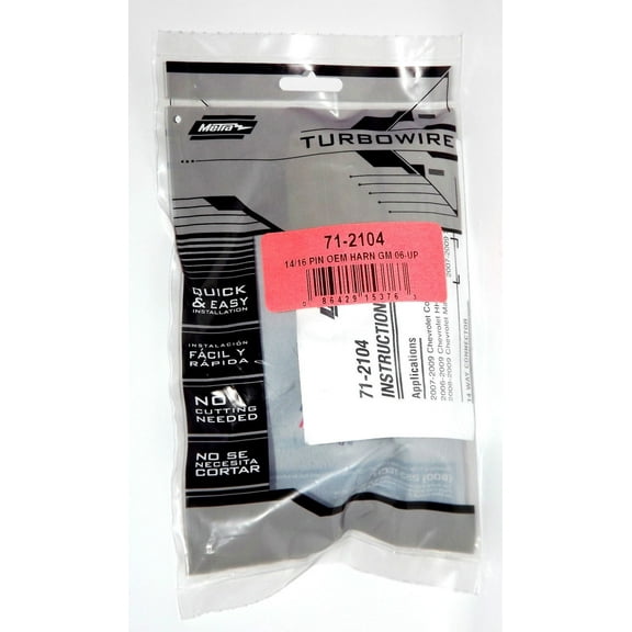 Metra Turbowire OEM Wire Harness for Chevy Pontiac Saturn 2006-2012 71-2104