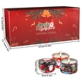 thumbnail image 4 of Velas aromáticas navideñas Wfmolcand, 24 unidades, 75 ml, cera de soja, 4 of 8
