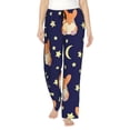 thumbnail image 2 of Lsque Corgi Lying With Moons And Stars Print Women's Pajama Pants, Lounge Pant - Comfortable Home Wear,Elastic Waistband, Stylish Design-XX-Large, 2 of 9