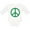 AA-White, variant on Green Symbol Peace Sign Boys or Girls Long Sleeve Baby Bodysuit