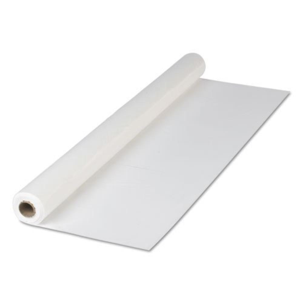 White Plastic Tablecover Roll 300 ft Length x 40 inch Width,