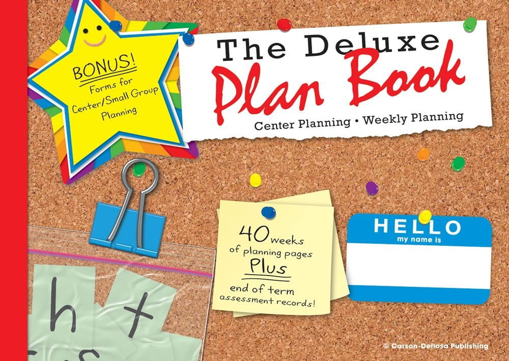 104438 Carson Dellosa The Deluxe Plan Book Record/Plan Book 