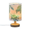 thumbnail image 2 of Turtles in Ocean Bedside Table Lamp LED Warm Lights with USB Charging Port Retro Cylinder Desk Lamps, 2 of 7