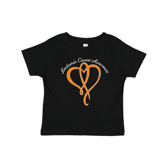 Inktastic Leukemia Awareness with Orange Ribbon Heart Boys or Girls Baby T-Shirt