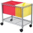 thumbnail image 1 of Kingfisher Lane Chariot Mobile pour Dossiers en Fil Métallique, Gris, 1 of 2
